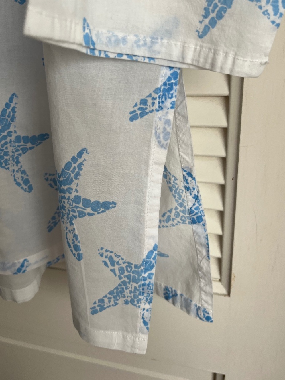 Barbara Gerwit Starfish Turquoise and White Tunic Beach Coverup Size Medium - Picture 4 of 8
